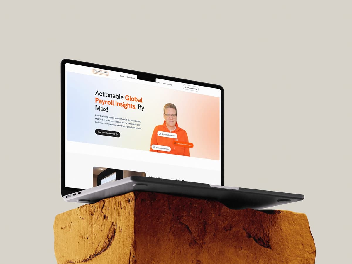 Framer webdesign Passion for Payroll